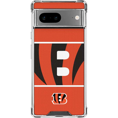 NFL Cincinnati Bengals Zone Block Google Pixel 7a Clear Case